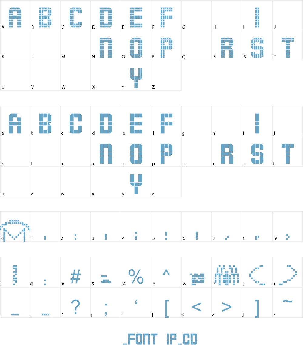 ARECIBO MESSAGE Font Character